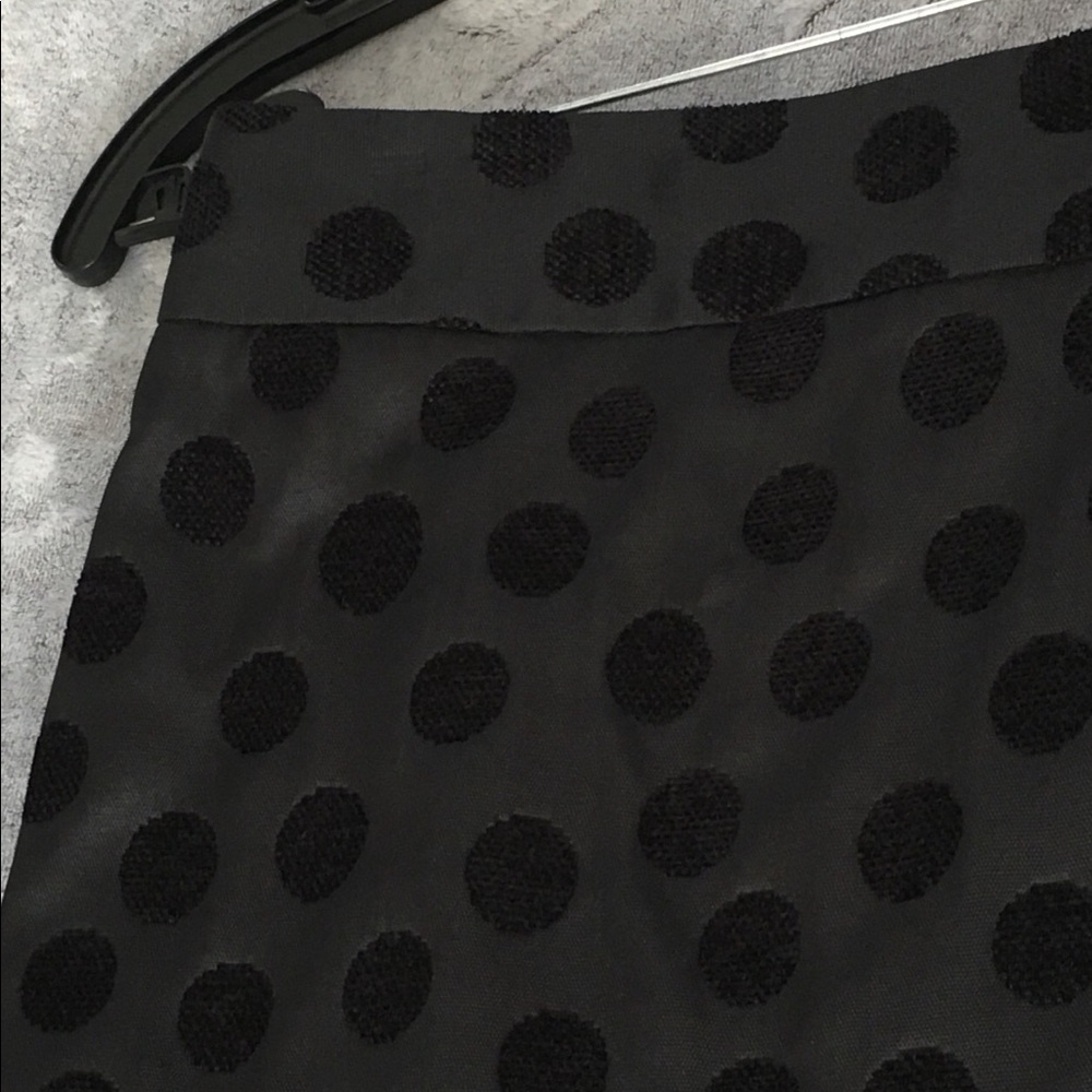 Ann Taylor Loft Velvet Dot Pencil Skirt 0P - Picture 5 of 7